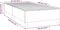 vidaXL - Bedframe - stof - zwart - 90x190 - cm