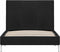 vidaXL - Bedframe - stof - zwart - 90x200 - cm