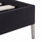 vidaXL - Bedframe - stof - zwart - 90x200 - cm