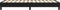 vidaXL - Bedframe - stof - zwart - 90x200 - cm