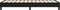 vidaXL - Bedframe - stof - zwart - 90x200 - cm
