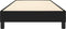 vidaXL - Bedframe - stof - zwart - 90x200 - cm