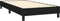 vidaXL - Bedframe - stof - zwart - 90x200 - cm