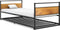 vidaXL - Bedframe - uitschuifbaar - metaal - zwart - 90x200 - cm