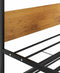 vidaXL - Bedframe - uitschuifbaar - metaal - zwart - 90x200 - cm