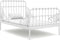 vidaXL - Bedframe - verlengbaar - metaal - wit - 80x130/200 - cm