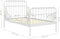 vidaXL - Bedframe - verlengbaar - metaal - wit - 80x130/200 - cm
