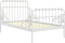 vidaXL - Bedframe - verlengbaar - metaal - wit - 80x130/200 - cm