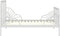 vidaXL - Bedframe - verlengbaar - metaal - wit - 80x130/200 - cm