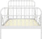 vidaXL - Bedframe - verlengbaar - metaal - wit - 80x130/200 - cm