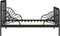 vidaXL - Bedframe - verlengbaar - metaal - zwart - 80x130/200 - cm