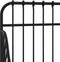 vidaXL - Bedframe - verlengbaar - metaal - zwart - 80x130/200 - cm