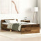 vidaXL - Bedframe - zonder - matras - 100x200 - cm - bewerkt - hout - oud - hout