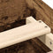 vidaXL - Bedframe - zonder - matras - 100x200 - cm - bewerkt - hout - oud - hout