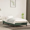 vidaXL - Bedframe - zonder - matras - 100x200 - cm - fluweel - donkergroen