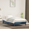 vidaXL - Bedframe - zonder - matras - 100x200 - cm - fluweel - donkerblauw