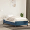 vidaXL - Bedframe - zonder - matras - 100x200 - cm - fluweel - donkerblauw