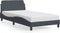vidaXL - Bedframe - zonder - matras - 100x200 - cm - fluweel - donkergrijs