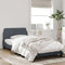 vidaXL - Bedframe - zonder - matras - 100x200 - cm - fluweel - donkergrijs