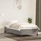 vidaXL - Bedframe - zonder - matras - 100x200 - cm - fluweel - lichtgrijs