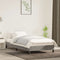 vidaXL - Bedframe - zonder - matras - 100x200 - cm - fluweel - lichtgrijs