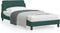 vidaXL - Bedframe - zonder - matras - 100x200 - cm - fluweel - donkergroen