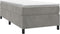 vidaXL - Bedframe - zonder - matras - 100x200 - cm - fluweel - lichtgrijs