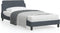 vidaXL - Bedframe - zonder - matras - 100x200 - cm - fluweel - donkergrijs