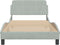 vidaXL - Bedframe - zonder - matras - 100x200 - cm - fluweel - lichtgrijs