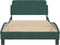 vidaXL - Bedframe - zonder - matras - 100x200 - cm - fluweel - donkergroen