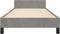 vidaXL - Bedframe - zonder - matras - 100x200 - cm - fluweel - lichtgrijs