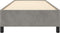 vidaXL - Bedframe - zonder - matras - 100x200 - cm - fluweel - lichtgrijs