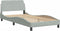 vidaXL - Bedframe - zonder - matras - 100x200 - cm - fluweel - lichtgrijs