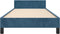 vidaXL - Bedframe - zonder - matras - 100x200 - cm - fluweel - donkerblauw