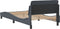 vidaXL - Bedframe - zonder - matras - 100x200 - cm - fluweel - donkergrijs
