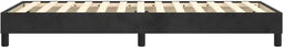 vidaXL - Bedframe - zonder - matras - 100x200 - cm - fluweel - zwart