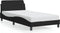 vidaXL - Bedframe - zonder - matras - 100x200 - cm - fluweel - zwart