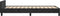 vidaXL - Bedframe - zonder - matras - 100x200 - cm - fluweel - zwart