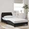 vidaXL - Bedframe - zonder - matras - 100x200 - cm - fluweel - zwart