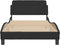 vidaXL - Bedframe - zonder - matras - 100x200 - cm - fluweel - zwart
