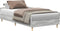 vidaXL - Bedframe - zonder - matras - 100x200 - cm - spaanplaat - grijs - sonoma