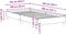 vidaXL - Bedframe - zonder - matras - 100x200 - cm - spaanplaat - grijs - sonoma
