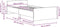 vidaXL - Bedframe - zonder - matras - 100x200 - cm - spaanplaat - zwart - eikenkleurig