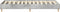 vidaXL - Bedframe - zonder - matras - 100x200 - cm - spaanplaat - betongrijs