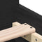 vidaXL - Bedframe - zonder - matras - 100x200 - cm - spaanplaat - zwart - eikenkleurig