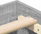 vidaXL - Bedframe - zonder - matras - 100x200 - cm - spaanplaat - grijs - sonoma