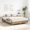 vidaXL - Bedframe - zonder - matras - 100x200 - cm - spaanplaat - artisanaal - eiken