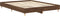 vidaXL - Bedframe - zonder - matras - 100x200 - cm - spaanplaat - bruin - eikenkleurig