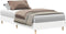 vidaXL - Bedframe - zonder - matras - 100x200 - cm - spaanplaat - wit