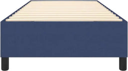 vidaXL - Bedframe - zonder - matras - 100x200 - cm - stof - blauw